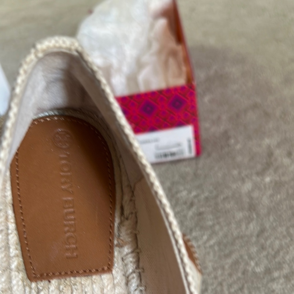 SOLD. Tory Burch Natural and Brown Espadrilles - Picture 8 of 10